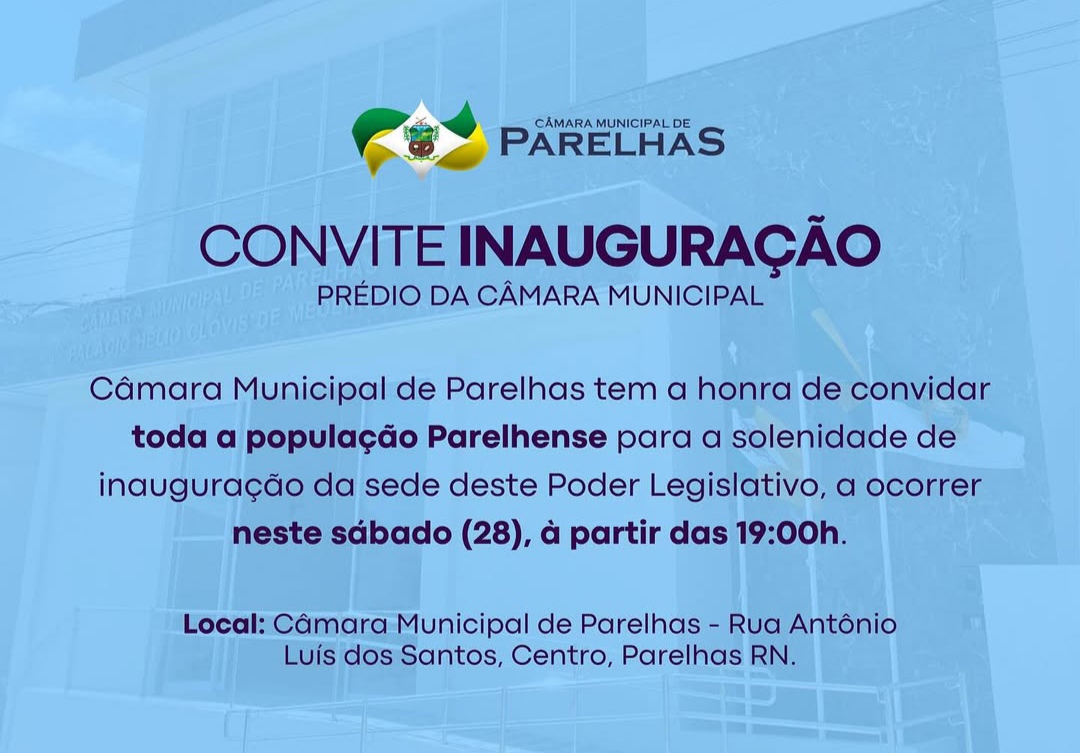 Convite de Inauguração 